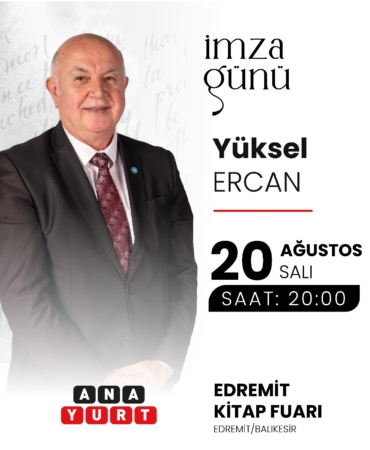 YÜKSEL ERCAN EDREMİT KİTAP FUARINDA