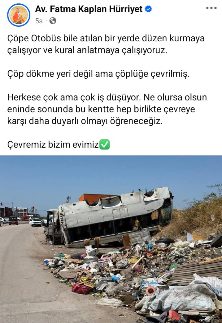 Fatma Başkan: Çöpe otobüs atan zihniyete karşı mücadele ediyoruz