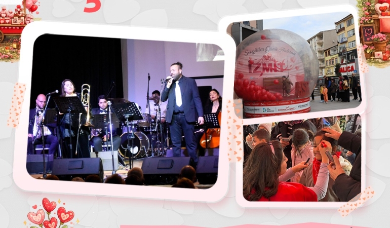 Sevgililer Günü İzmit Meydanı’nda Renkli Buluşma