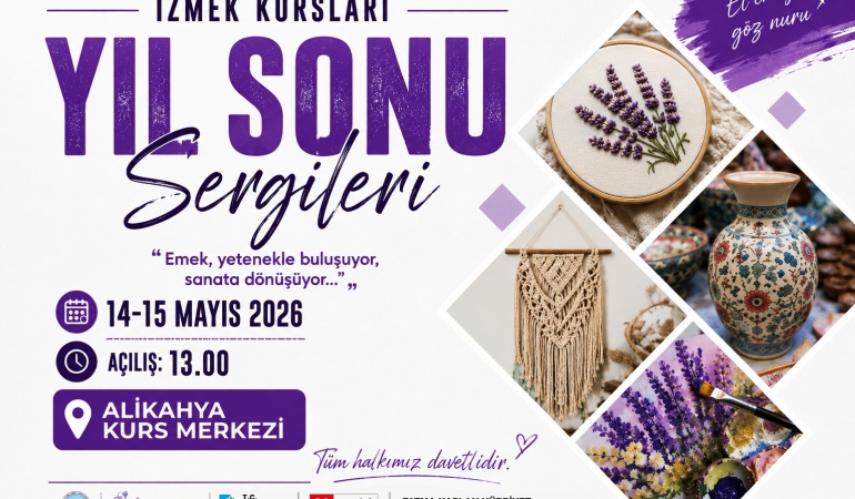 İZMEK Alikahya yılsonu sergisi 14 Mayıs’ta açılıyor
